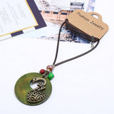 FASHION WAXED ALLOY SWAN LONG NECKLACE_CWMM4618