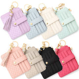 DIY ZIPPER WALLET WITH KEYCHAIN MULTI CARD HOLDER_CWAB4992