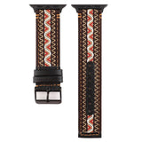 APPLE WATCH IWATCH9 ETHNIC STYLE LEATHER STRAP_CWWW0059