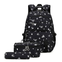 BACKPACKS FOR SCHOOL 3 PIECE FLORAL SET GIRLS_CWAB5460