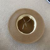 SUMMER FASHION FLAT TOP SUN PROTECTION STRAW HAT_CWAH3501