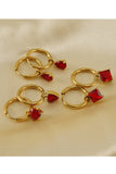 18K Gold Plated Stainless Steel Earrings_Cwaje0382