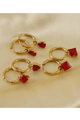18K Gold Plated Stainless Steel Earrings_Cwaje0382