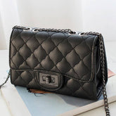 DIAMOND PATTERN QUILTED PURSE SHOULDER BAG_CWAB007 B20331