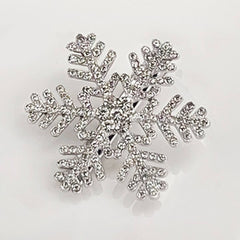Fashionable Rhinestone Snowflake Side Hairpin