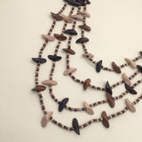 GEOMETRIC WOODEN BEADED LAYERED NECKLACE_CWMM4962