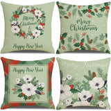 NEW GREEN SMALL FRESH PLANT FLOWER PILLOWCASE_CWMM1391