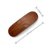 NEW VIOLET FOUR PETAL CARVED PAINTED HAIR CLIP_CWAHA6355