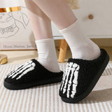 HALLOWEEN SKELETON HAND COTTON SLIPPERS_CWSHS0287