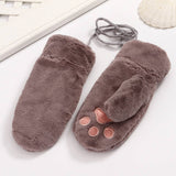 Cute Winter Student Fleece Cold Protection Gloves_Cwag0273