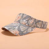 PRINTED SUN VISOR SUMMER UV PROTECTION SPORT CAP_CWAH3283