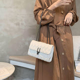 PLEATED CHAIN BAG ONE SHOULDER CROSSBODY BAG_CUAB0164