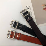 SQUARE BUCKLE SIMPLE TRENDY BELT_CWABE0597