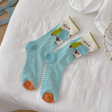 CARTOON BEAR GRAFFITI MESH SOCKS_CWMS0960