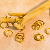DECEMBER COLORED ZIRCONIA OPEN RING_CWMM5739