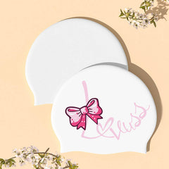 SILICONE SWIM CAP FOR LONG HAIR LARGE PRINT_CWMM6710