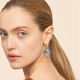 COLORFUL GRAPE FRUIT 18K GOLD PLATED EARRINGS_CWAJE5068