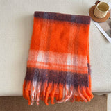 MINT CHECKERED OVERSIZED SCARF FOR WINTER_CWASC2323