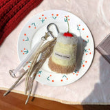 Cwmm10407_Cute Cake Keychain Cartoon Backpack Charm Pendant
