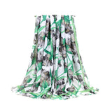 FLORAL SCARF LIGHTWEIGHT BEACH WRAP FOR WOMEN_CWASC0679