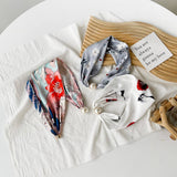 SILKY PRINT SCARF NECKLACE PEARL MAGNETIC CLASP_CWASC0820