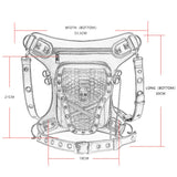 SKULL STEAMPUK CROSSBODY BAG PURSE_CWAB0641