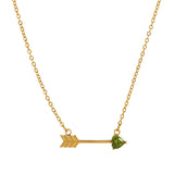 COLORFUL CREATIVE HEART PIERCING PENDANT NECKLACE_CWMM5342