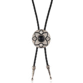 CREATIVE FLOWER ADJUSTABLE LEATHER NECKLACE_CWMM4596