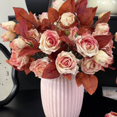 Vintage Autumn Oil Painting Burnt Rose_Cwmm6514