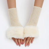 Knitted Thermal Fingerless Gloves Arm Gloves_Cwag0108