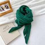 Cwasc2389_Wrinkled Solid Color Cotton And Linen Scarf