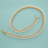 MIXED COLOR CHAIN BEADED PEARL BAG STRAP_CWMM5109