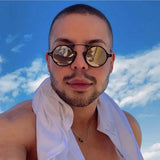 STEAMPUNK SMALL ROUND FRAME SUNGLASSES_CWASG0625