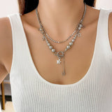 BEADED NECKLACE WITH STAR SHAPED PENDANT TASSELS_CWAJE1158