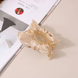 MESH BOW HAIR CLAW PRINCESS STYLE UPDO CLIP_CWAHA0466