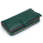 GENUINE LEATHER LONG STYLISH LARGE CAPACITY WALLET_CWAB3783
