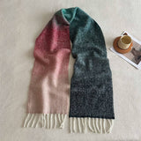 GRADIENT WOOL SCARF THICK SOFT WINTER WRAP_CWASC2362