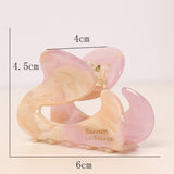 FRENCH ACETATE HALF UP HAIR CLIP IRREGULAR SHAPE_CWAHA2648