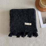 SOFT KNIT SCARF THICK TASSEL WINTER WARM WRAP_CWASC2292