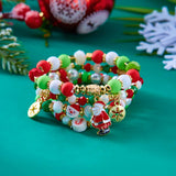 CHRISTMAS COMBINATION COLORFUL ELASTIC BRACELET_CWAJE2381