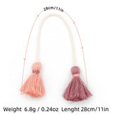 DOUBLE HEAD TASSEL HANDMADE BAG CHARM PENDANT_CWAB5069