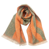 TEXTURED JACQUARD SCARF LOOP YARN WINTER WRAP_CWASC0871
