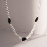 GLASS PEARLNICHEHIGH END SENSE NECKLACE_CWAJE1421