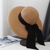 SUMMER FOLDABLE WIDE BRIM STRAW HAT_CWAH3411