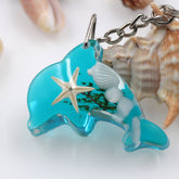 OCEAN SERIES DOLPHIN CAR KEYCHAIN PENDANT_CWMM3717
