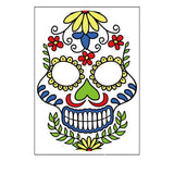 DAY OF THE DEAD FACE TATTOOS WATERPROOF MAKEUP_CWMM8386