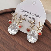 Unique Zircon Elk Earrings And Earrings