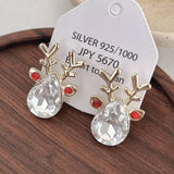 Unique Zircon Elk Earrings And Earrings