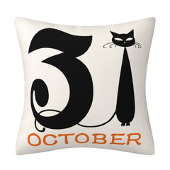 HALLOWEEN BLACK AND WHITE SPIDER PILLOWCASE_CWMM1337