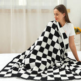 PLAID STRIPED KNITTED BLANKET SOFA BLANKET_CWMM0320